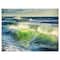 Designart - Sunrise and Shining Waves in Ocean - Beach Photo Canvas Print